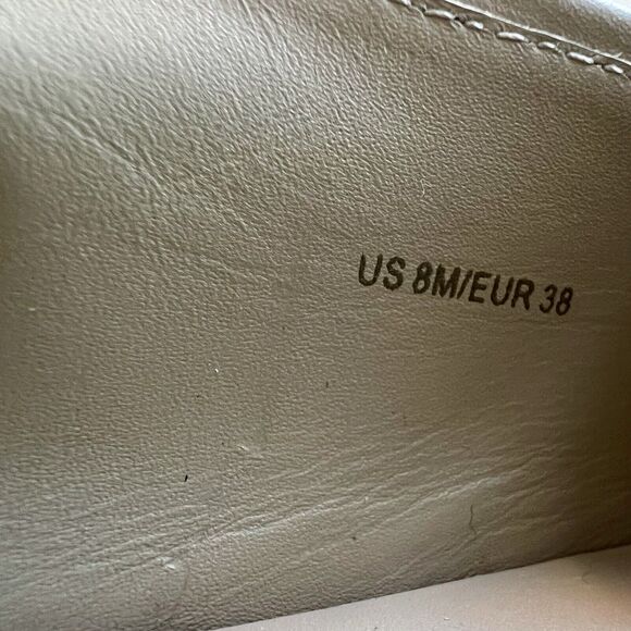 Vince Preston Gold Metallic Leather Slip On Sneaker Flat Comfort Shoe EU 38 US 8 - Picture 13 of 16